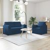 vidaXL Sofa 2 pcs Blau 158 x 78 x 80 cm Stoff