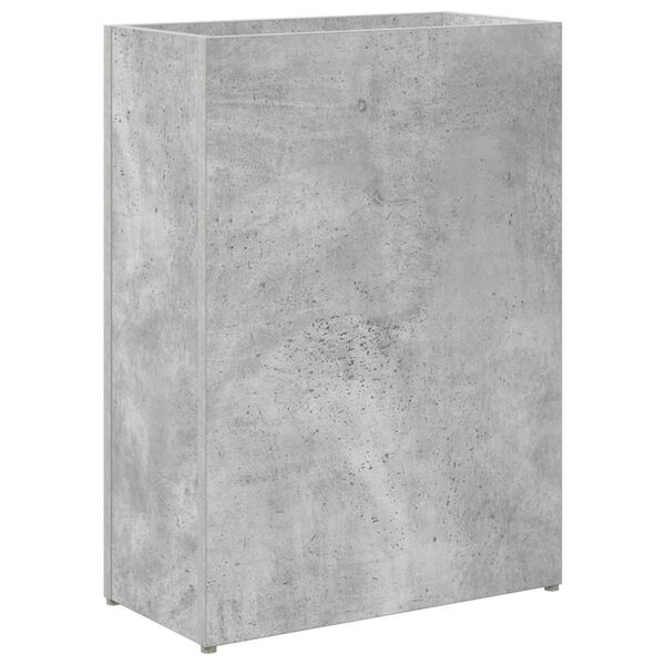 vidaXL Sonnenschirmhalter Beton Grau 40 x 20 x 55,5 cm Holzwerkstoff