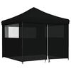 vidaXL Party-Zelt Schwarz 292 x 292 x 315 cm Oxford-Stoff