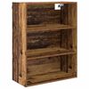vidaXL Highboard Altholz 69,5 x 34 x 180 cm Engineered Wood und Glas