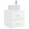 vidaXL Wandmontierte Waschtisch Wei&szlig; 49,5 x 44,5 x 65,5 cm