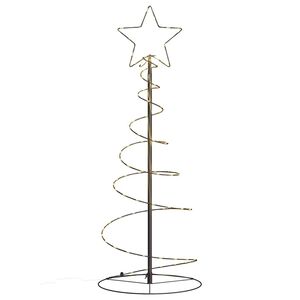 vidaXL LED Weihnachtsbaum 80 LEDs Warmwei&szlig; 120 cm