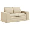 vidaXL Sofa Set 2 pcs Creme 182 x 80 x 82 cm Stoff