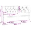 vidaXL Gepolstertes Kopfteil Dunkelgrau 200 cm Massives Kiefernholz