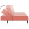 vidaXL Schlafsofa 2-Sitzer Rosa Samt