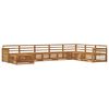 vidaXL Outdoor-Sofagarnitur 8 stk. Natur Massivholz Akazie