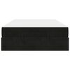 vidaXL Bettgestell mit Matratze mit Matratze 2 pcs Schwarz Samt