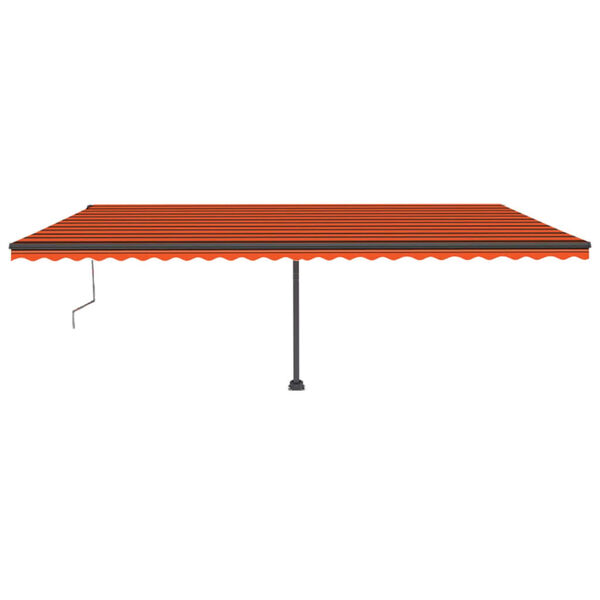 vidaXL Standmarkise Automatisch 600x300 cm Orange/Braun