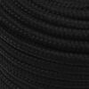 vidaXL Arbeitsseil Schwarz 14 mm 25 m Polyester