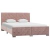 vidaXL Bettgestell Rosa Samt 140x200 cm