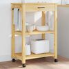 vidaXL K&uuml;chenwagen MONZA 60x40x88,5 cm Massivholz Kiefer