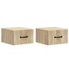 vidaXL Wandmontierter Nachttisch 2 stk. Sonoma-Eiche 34,5 x 33 x 20 cm