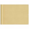vidaXL Balkonsichtschutz Sandfarben 75x300 cm 100 % Polyester-Oxford