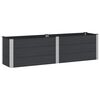vidaXL Hochbeet Schwarz 200 x 50 x 54 cm WPC und Aluminium