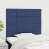 vidaXL Kopfteil Blau 100 x 5 x 118/128 cm Stoff