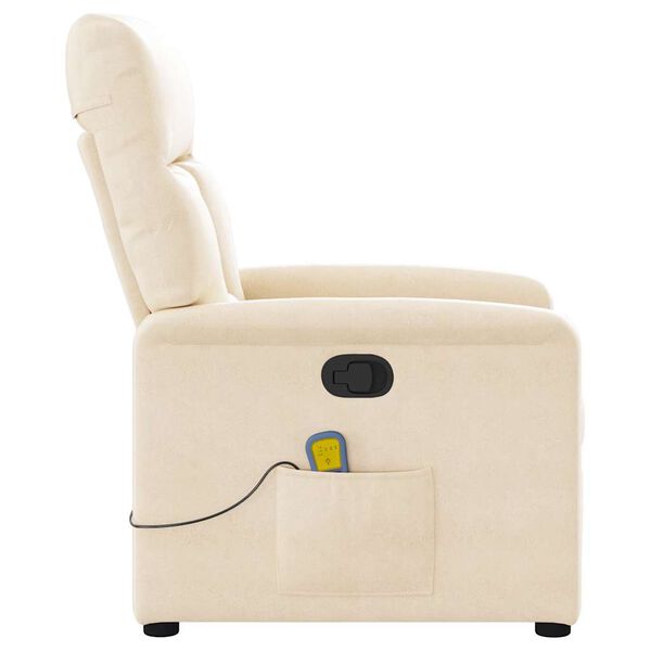 vidaXL Massagesessel Beige Mikrofasergewebe