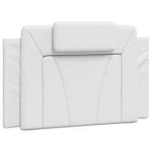 vidaXL Kopfteil-Kissen "Viana" Wei&szlig; 80 cm Kunstleder