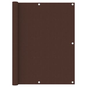 vidaXL Balkon-Sichtschutz Braun 120x600 cm Oxford-Gewebe