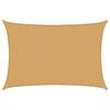 vidaXL Sonnensegel 160 g/m&sup2; Rechteckig Sandfarben 4x5 m HDPE