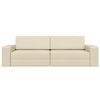 vidaXL Schlafsofa 200cm Creme Stoff