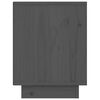 vidaXL Nachttisch Grau 40x30x40 cm Massivholz Kiefer