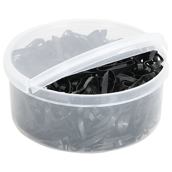 vidaXL Flechtb&auml;nder f&uuml;r Pferde 500 Stk. Schwarz Silikon