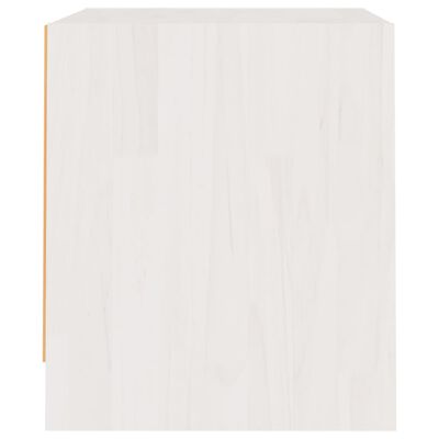 vidaXL Nachtschrank Weiß 40x30,5x35,5 cm Massivholz Kiefer