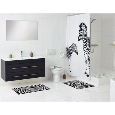 RIDDER Badewanneneinlage Zebra 38x72 cm Weiß und Schwarz