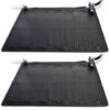 Intex Solarmatte f&uuml;r Pools 2 Stk. PVC 1,2x1,2 m Schwarz 28685