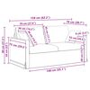 vidaXL Sofa Set 2 pcs Hellgrau 158 x 78 x 80 cm Samt