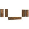 vidaXL 6-tlg. TV-Schrank-Set R&auml;uchereiche Holzwerkstoff