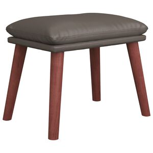 vidaXL Fu&szlig;hocker Grau 45x29,5x35 cm Kunstleder