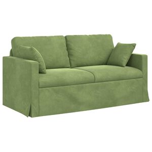 vidaXL Sofa Hellgr&uuml;n 158 x 78 x 80 cm Samt
