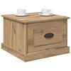 vidaXL Couchtisch Artisan-Eiche 50 x 50 x 35 cm Holzwerkstoff