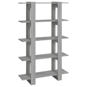 vidaXL B&uuml;cherregal/Raumteiler Grau Sonoma 100&times;30&times;160 cm