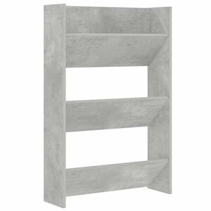 vidaXL Wand-Schuhschrank Betongrau 60x18x90 cm Holzwerkstoff