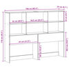vidaXL Kopfteil mit Stauraum 160 cm Massivholz Kiefer