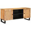 vidaXL TV-Schr&auml;nk mit Regal Braun 105 x 33 x 46 cm Massivholz Mango