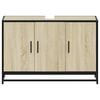 vidaXL Badezimmer-Waschbeckenschrank Sonoma-Eiche 90 x 33 x 60 cm Holzwerkstoff