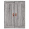 vidaXL Highboard Grau Sonoma 69,5x34x180 cm Holzwerkstoff