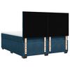 vidaXL Boxspringbett mit Matratze Blau 180x200 cm Samt