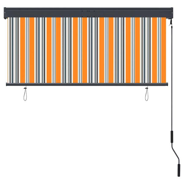vidaXL Au&szlig;enrollo 140x250 cm Gelb und Blau
