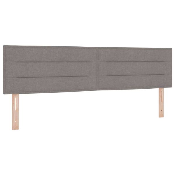 vidaXL Kopfteil mit Kopfteil Taupe 180 cm Kunstleder