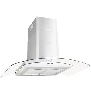 vidaXL Wandmontierte Dunstabzugshaube 90 cm Edelstahl 756 m&sup3;/h LED
