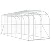 vidaXL H&uuml;hnerstall gegen die Wand Silber 600 x 150 x 215 cm