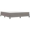 vidaXL Boxspringbett mit Matratze Taupe 180 x 200 cm Stoff