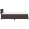 vidaXL Boxspringbett mit Matratze Dunkelbraun 120 x 190 cm Stoff