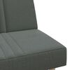 vidaXL Schlafsofa in L-Form Dunkelgrau 255x140x70 cm Stoff