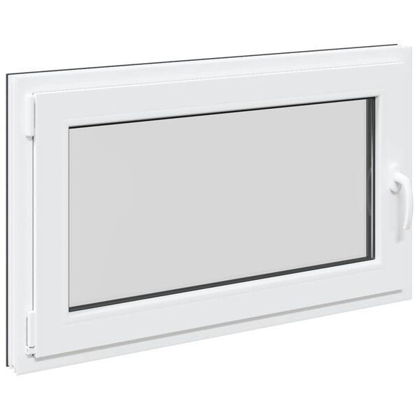 vidaXL Kellerfenster "RISOR" 100x70 cm Drehkipp DIN Links Anthrazit