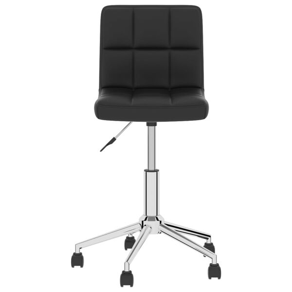 vidaXL B&uuml;rostuhl Drehbar Schwarz Kunstleder
